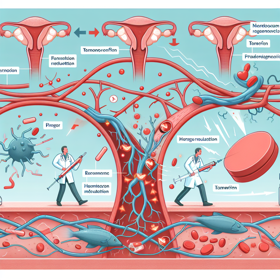 Effet du tamoxifène sur la régulation nerveuse des vaisseaux