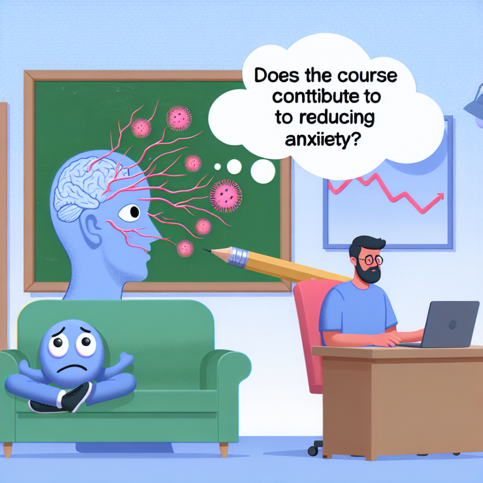 Le cours contribue-t-il à réduire l'anxiété ?
